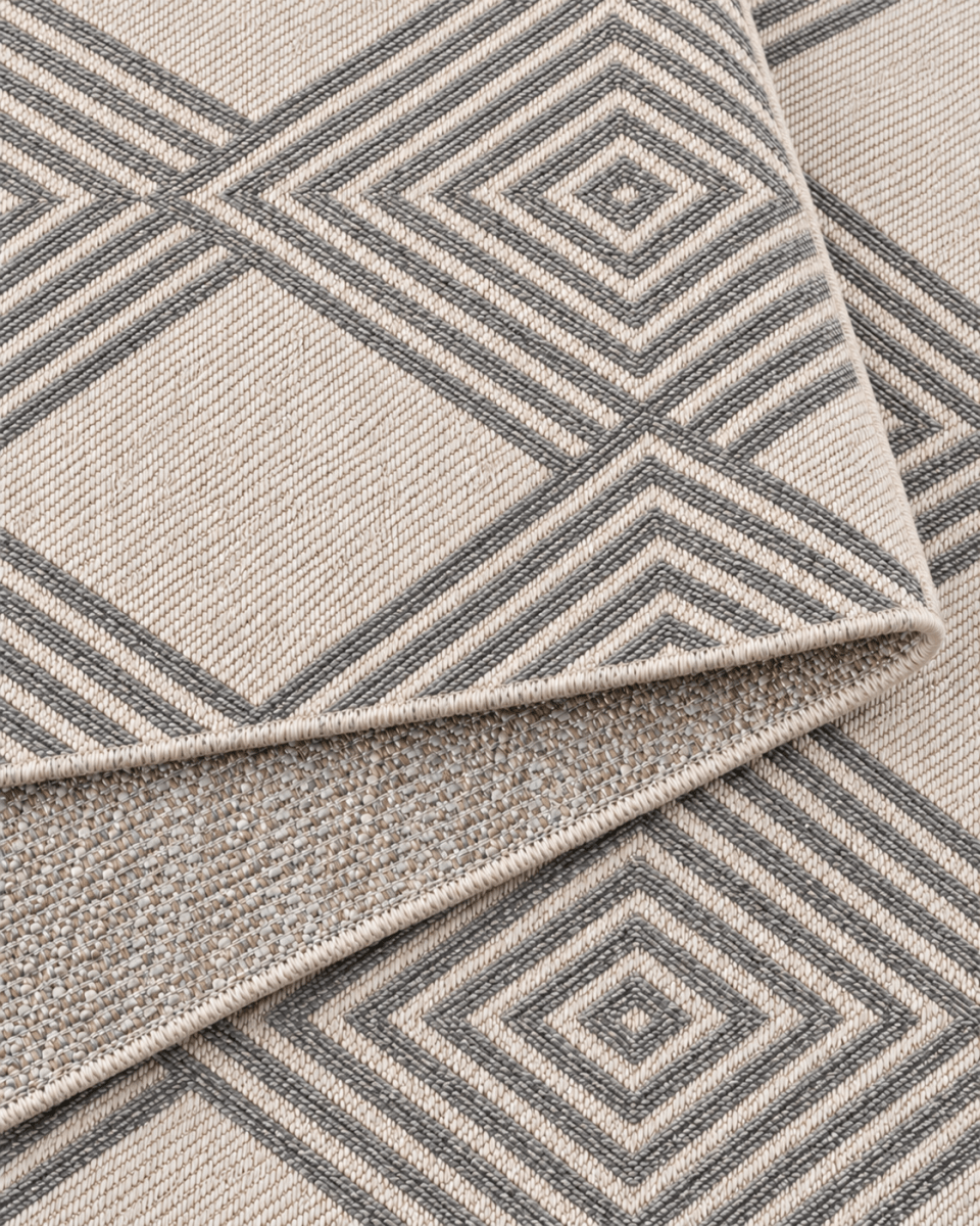 Alfombra Athena 001 Blanco Gris - Kodaz CarpetKodaz Carpet