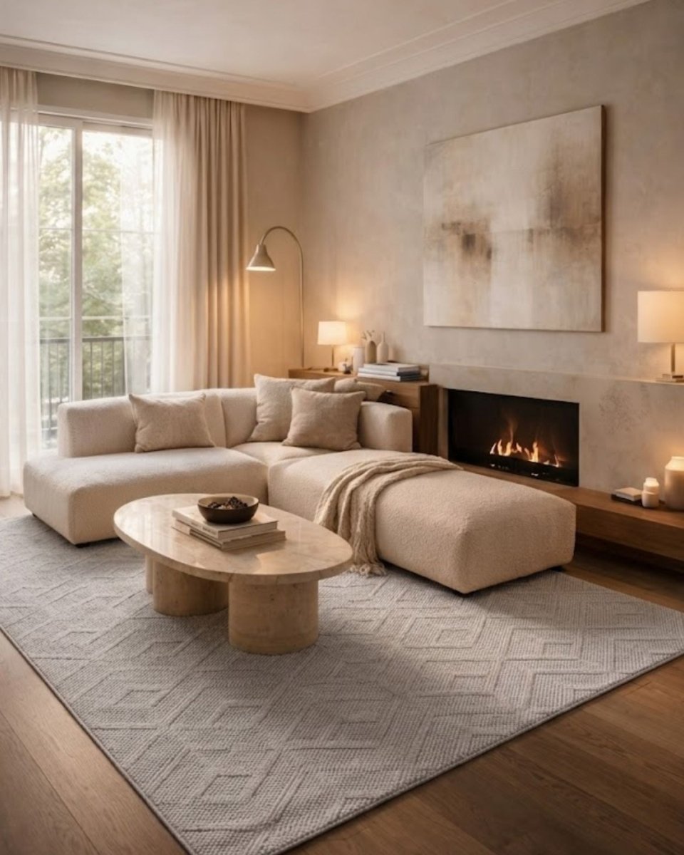 Athena 046 Blanco Hueso - Kodaz CarpetKodaz Carpet