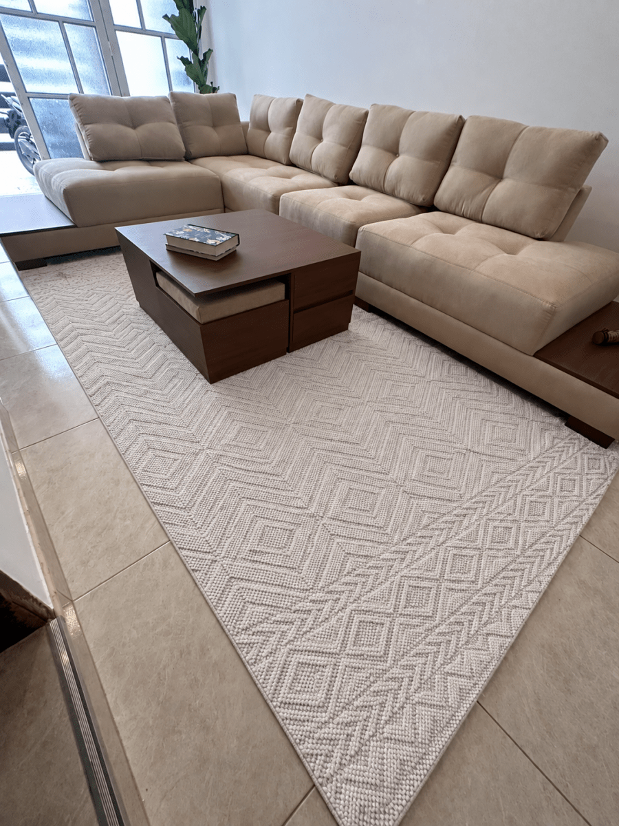 Athena 383 Blanco Hueso - Kodaz CarpetKodaz Carpet