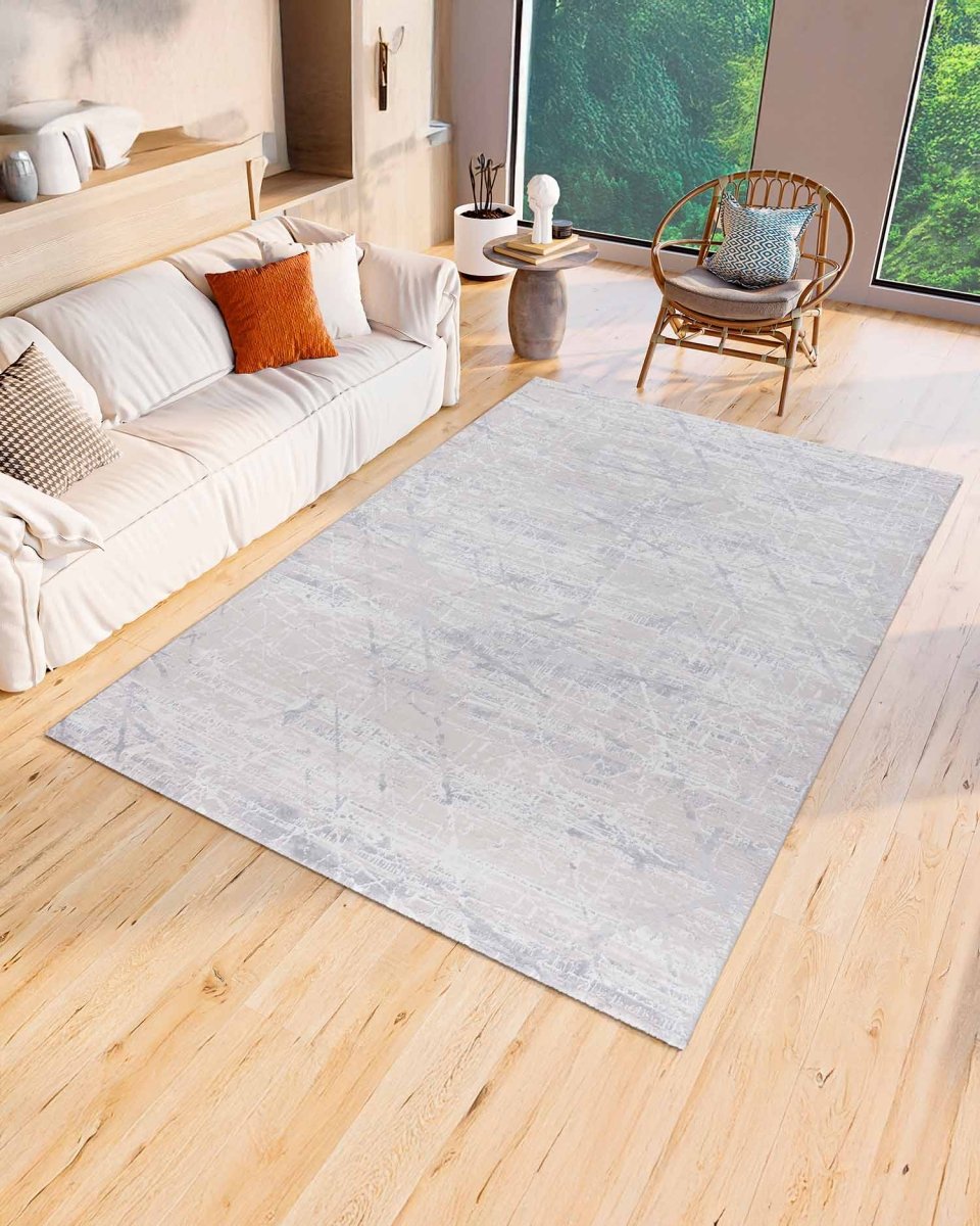 Beta 3901C Blanco Plateado | Alfombra - Kodaz CarpetKodaz Carpet