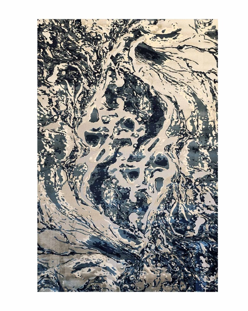 Alfombra Carmel 30200 Azul Marfil Kodaz Carpet