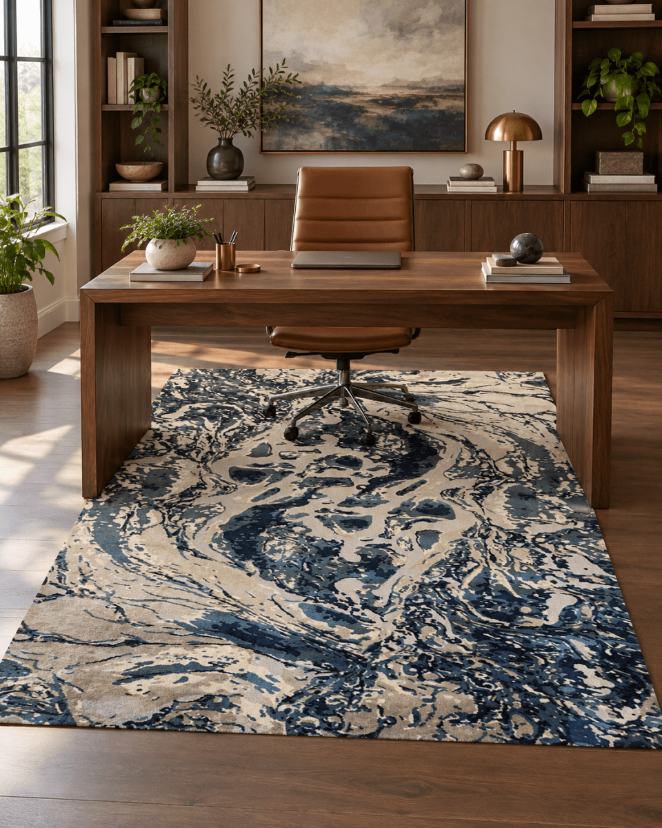 Carmel 30200 Azul Crema | Alfombra - Kodaz CarpetKodaz Carpet
