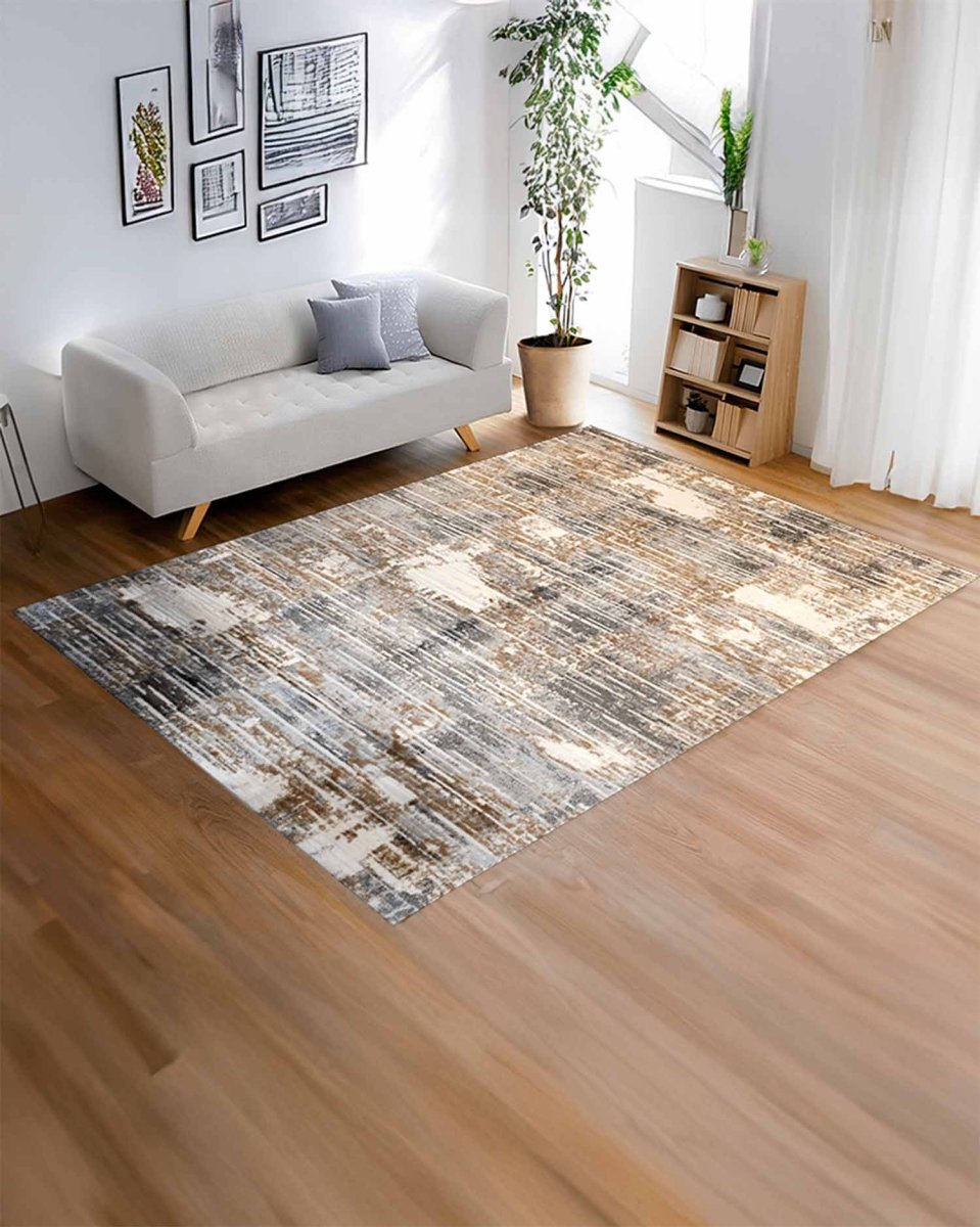 Alfombra Carmel 30400 Gris Dorado Kodaz Carpet