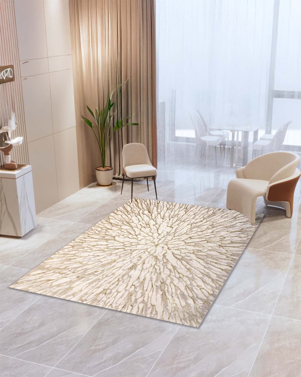 Alfombra Delta 550A Beige Dorado Kodaz Carpet