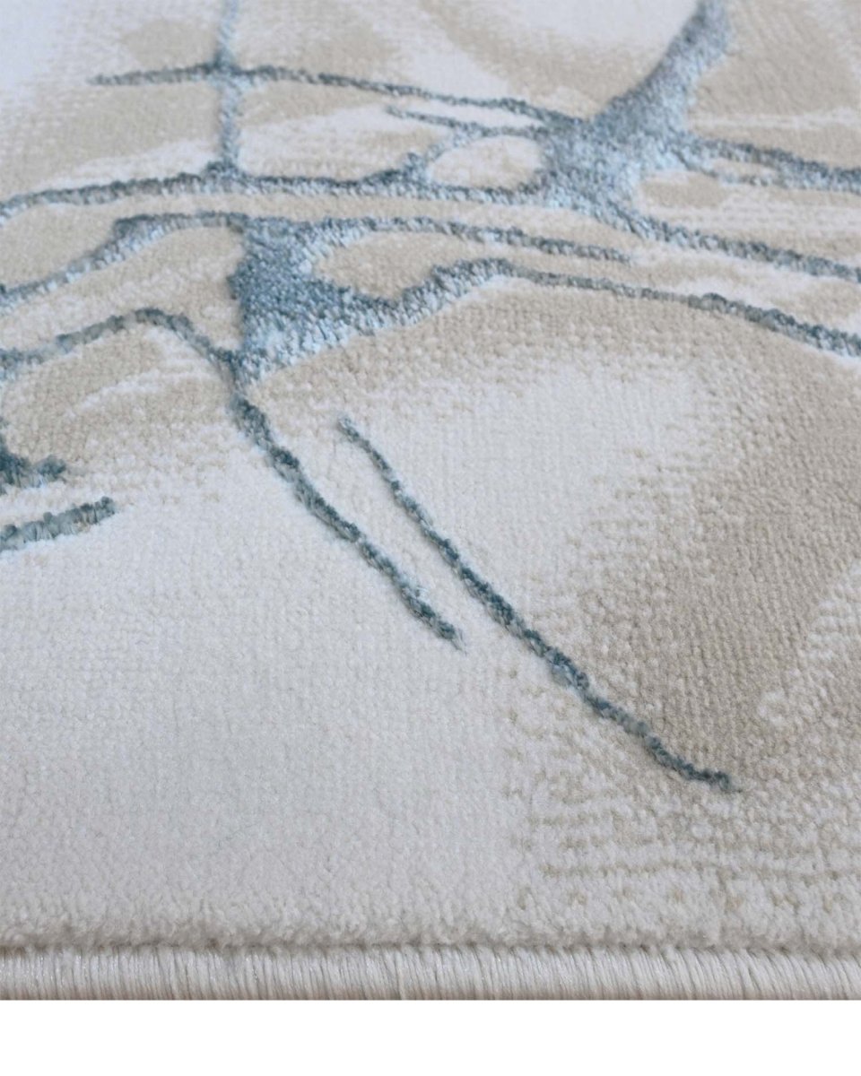 Delta 554A Beige Azul | Alfombra Kodaz Carpet