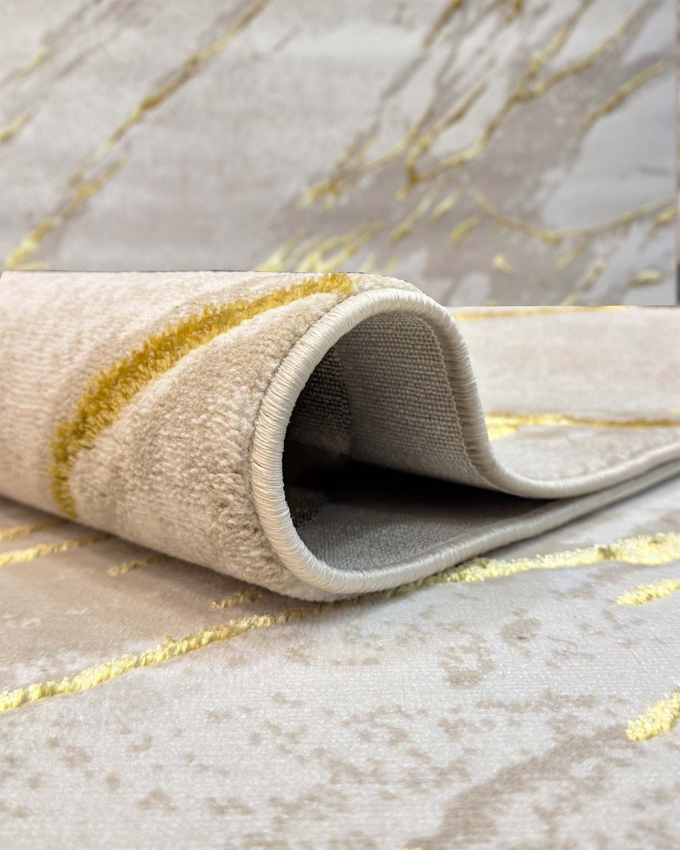 Alfombra Delta 609A Beige Dorado Kodaz Carpet