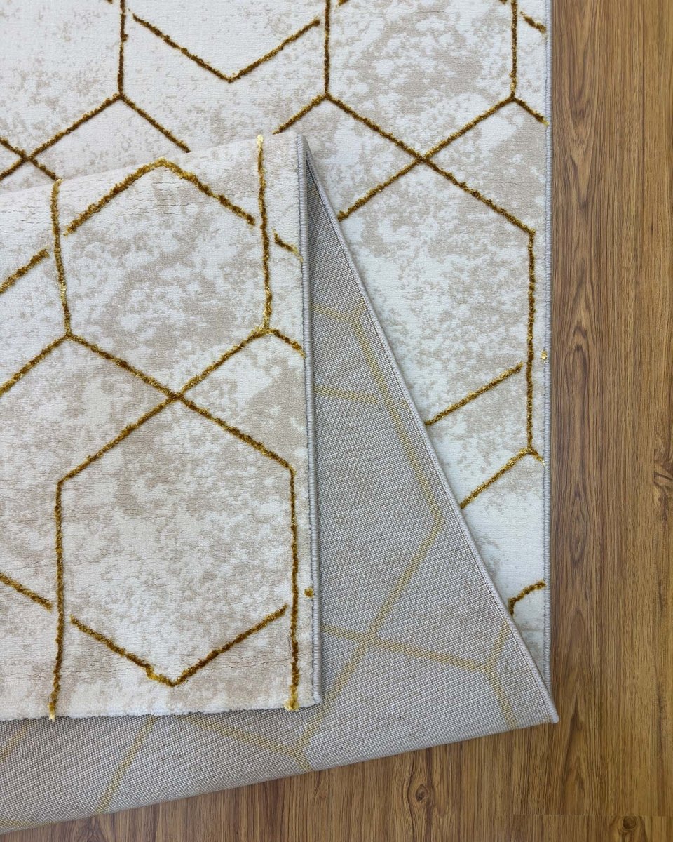 Alfombra Gamma 362A Beige Dorado Kodaz Carpet