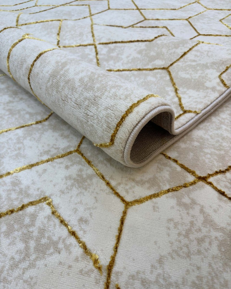 Alfombra Gamma 362A Beige Dorado Kodaz Carpet