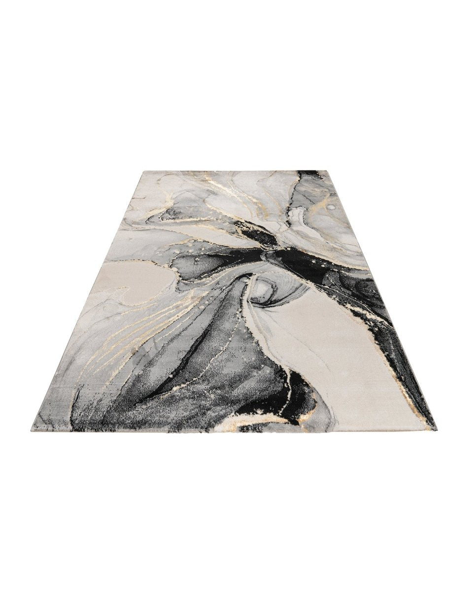 Gamma 415A Blanco Negro | Alfombra Kodaz Carpet