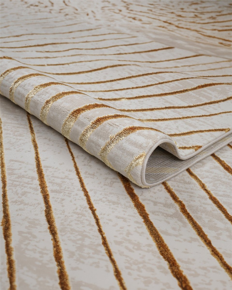 Alfombra Gamma 503A Beige Dorado Kodaz Carpet