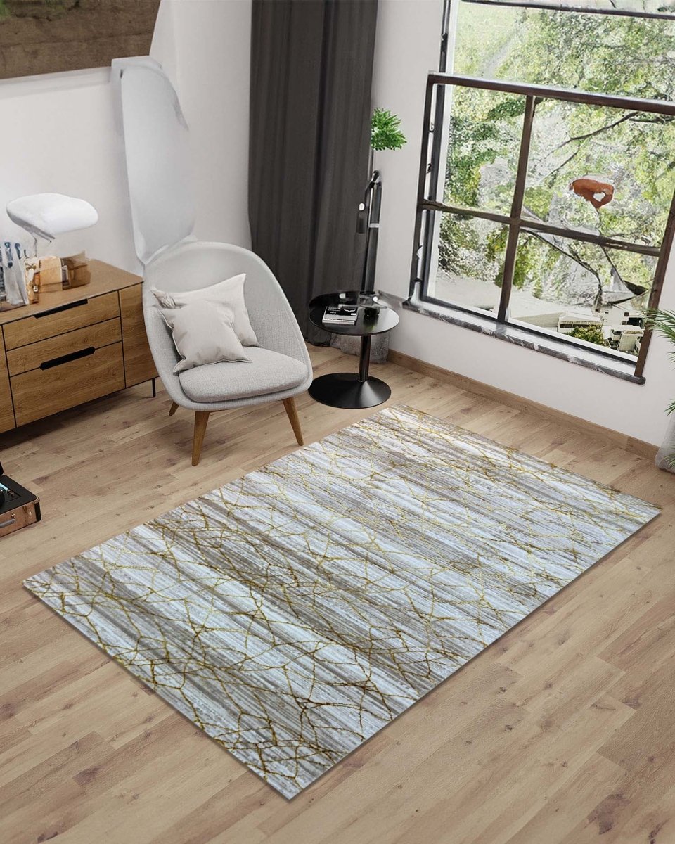 Alfombra Gamma 679A Beige Dorado Kodaz Carpet