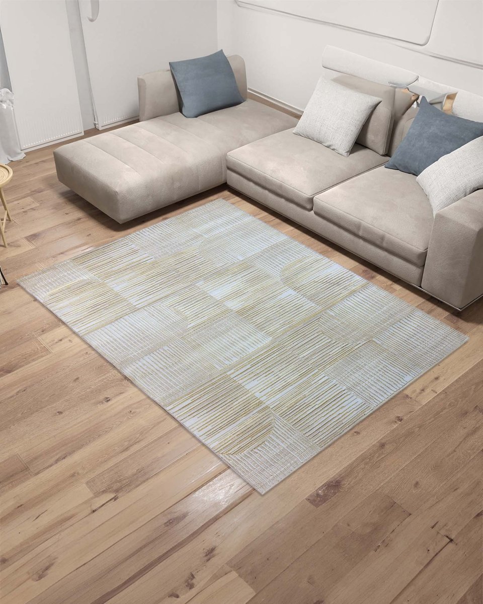 Alfombra Gamma 685A Beige Dorado Kodaz Carpet