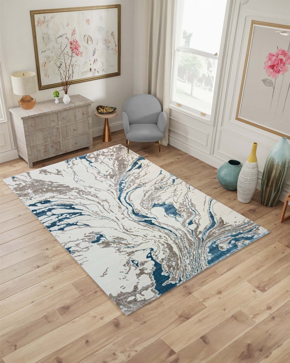 Gamma 691A Beige Azul | Alfombra Kodaz Carpet