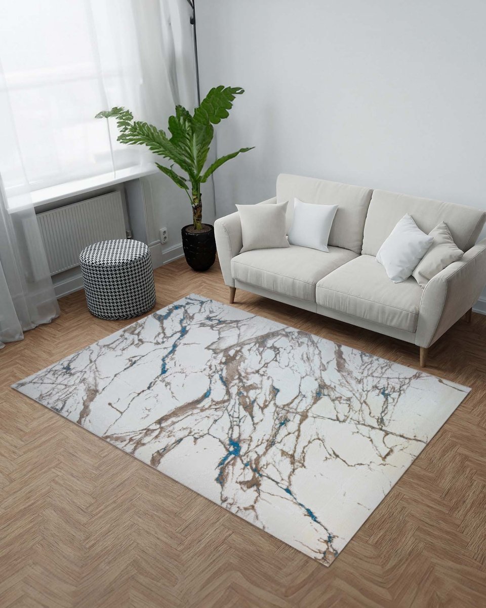 Gamma 692A Beige Azul | Alfombra Kodaz Carpet