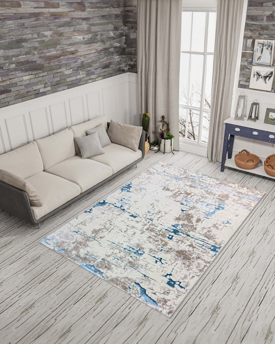 Gamma 695A Beige Azul | Alfombra Kodaz Carpet