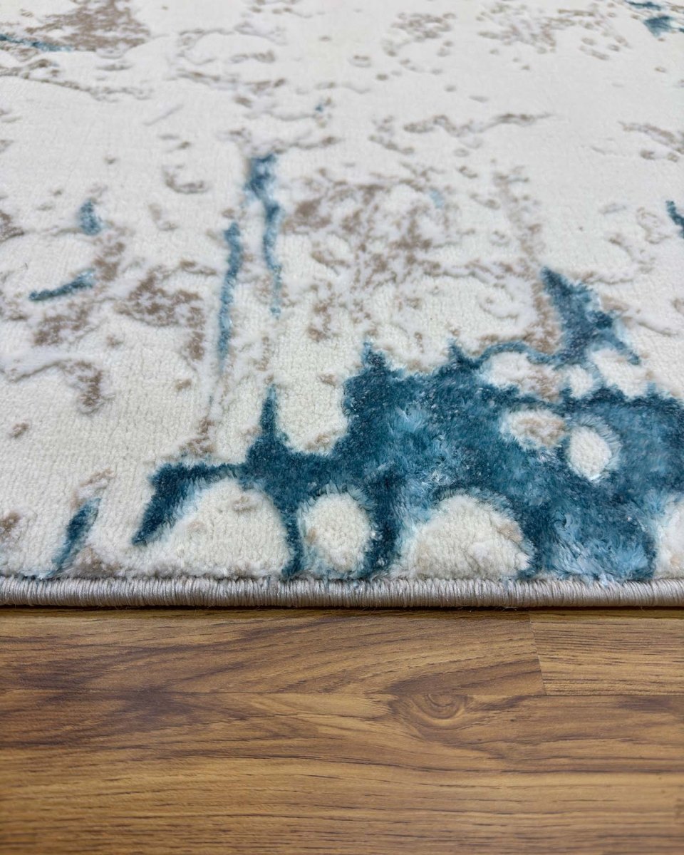 Gamma 695A Beige Azul | Alfombra Kodaz Carpet
