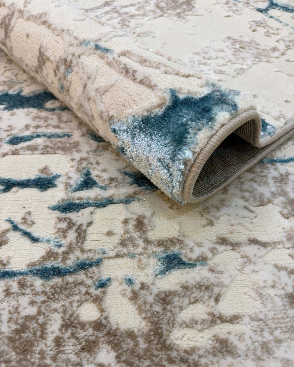 Gamma 695A Beige Azul | Alfombra Kodaz Carpet