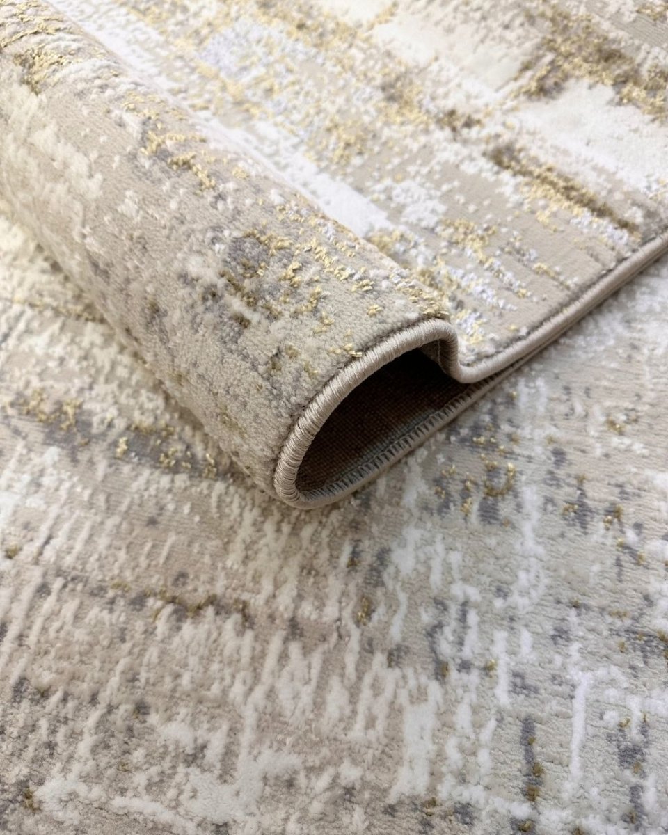 Alfombra Loft 750 Crema Plateado Kodaz Carpet