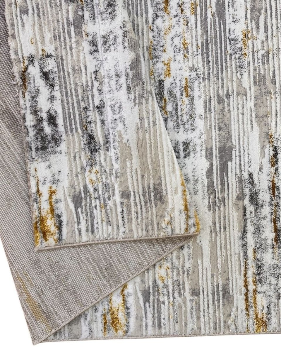 Alfombra Loft 801 Crema Plateado Kodaz Carpet