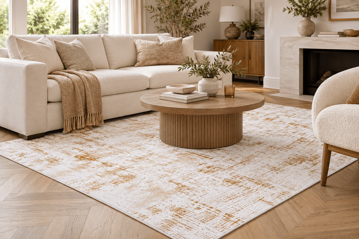 Lotus 255 Blanco Dorado - Kodaz CarpetKodaz Carpet
