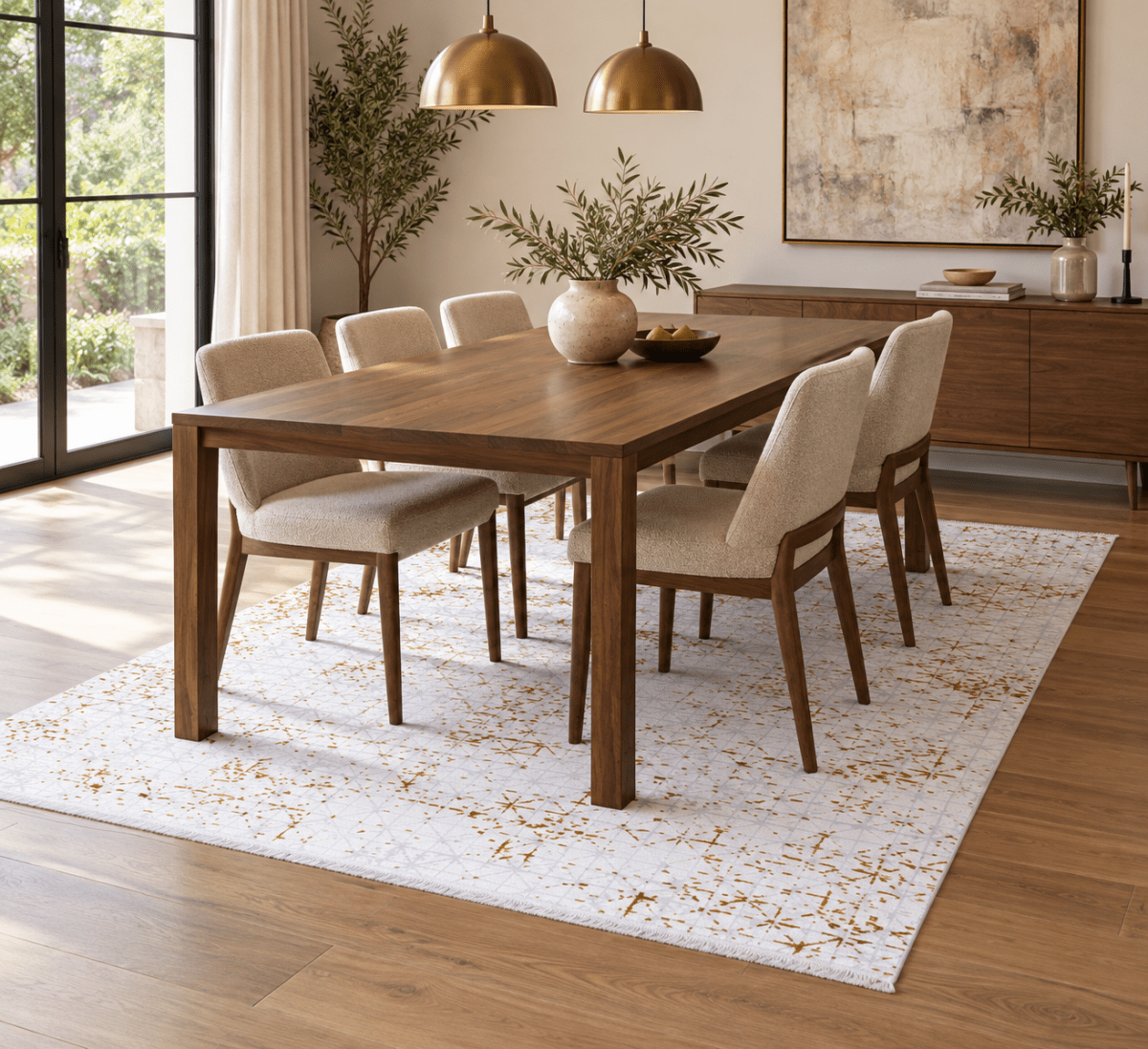Lotus 330 Blanco Dorado - Kodaz CarpetKodaz Carpet