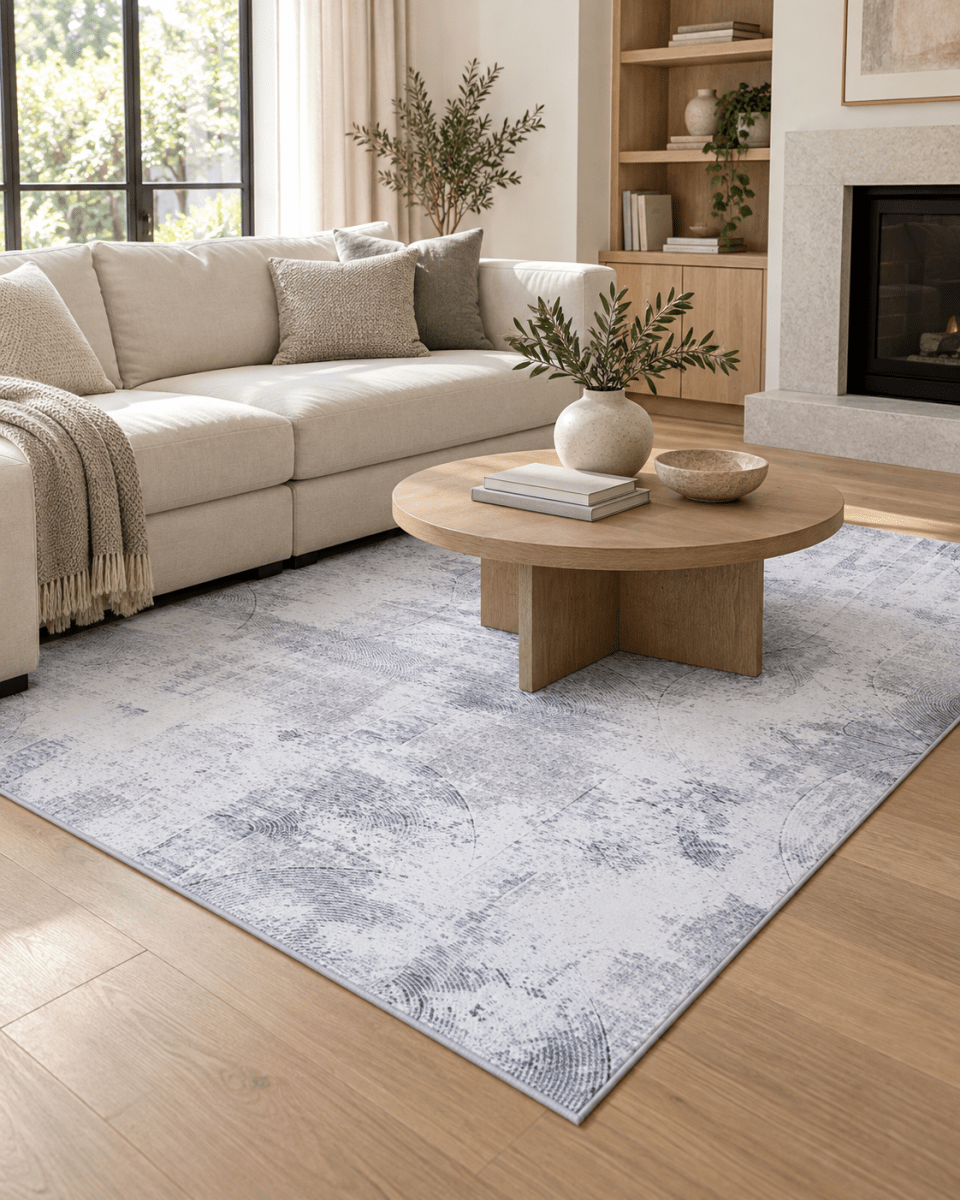 Lotus 427 Blanco Anthracite - Kodaz CarpetKodaz Carpet