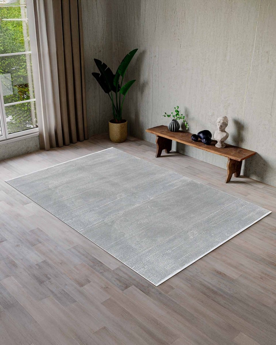 Alfombra Lotus 958 Blanco Anthracita Kodaz Carpet