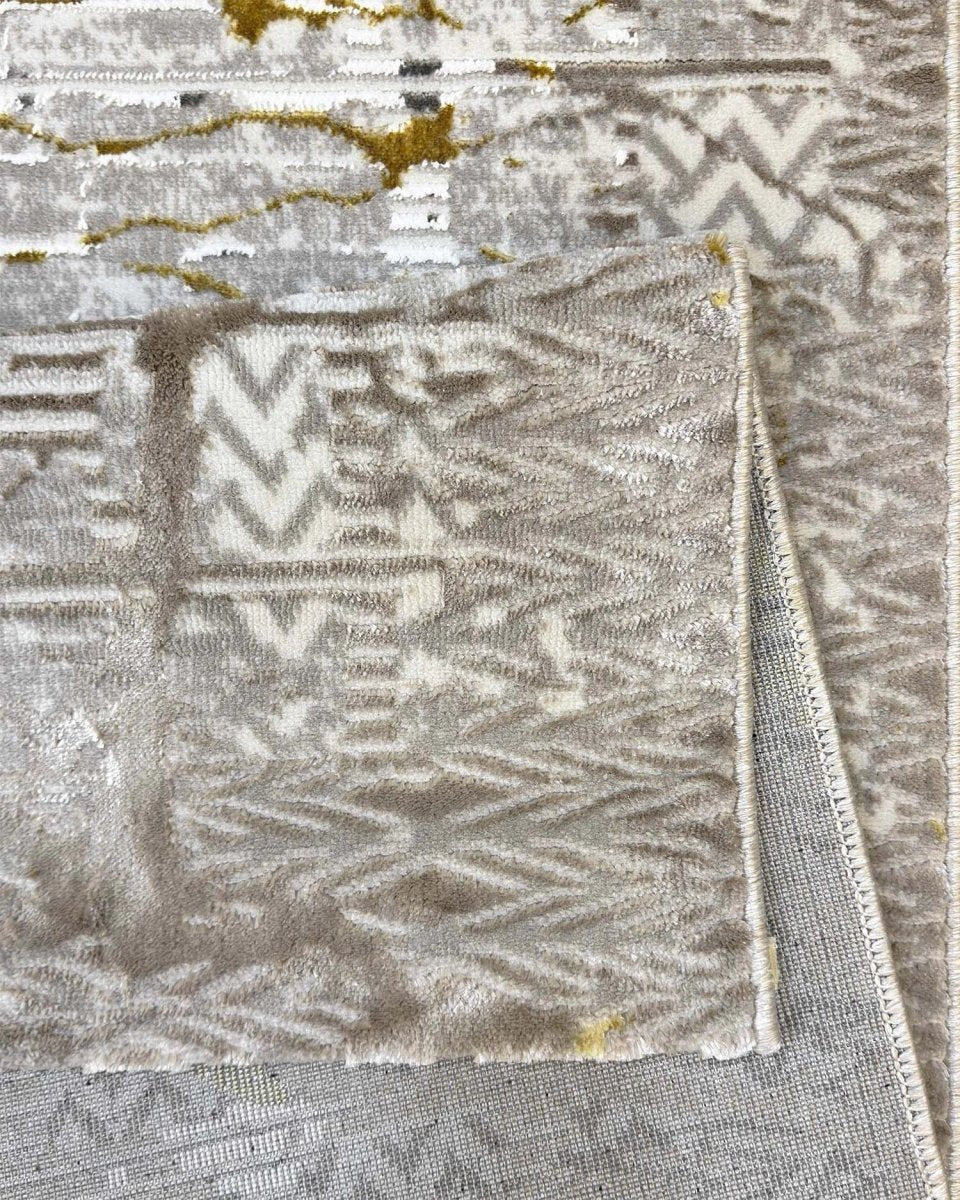 Alfombra Prada 698A Gris Dorado Kodaz Carpet