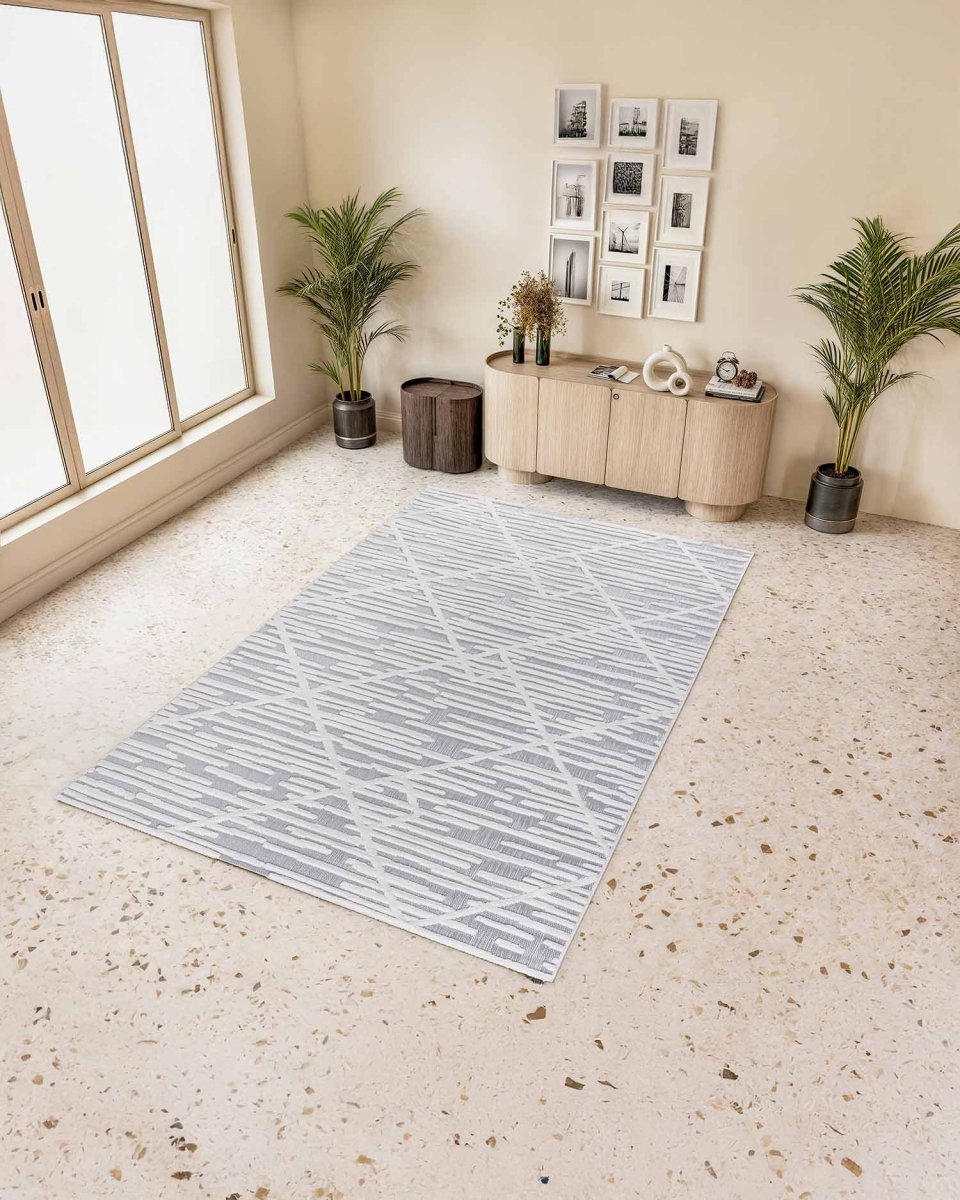 Roma 0024A Blanco Gris | Alfombra - Kodaz CarpetKodaz Carpet