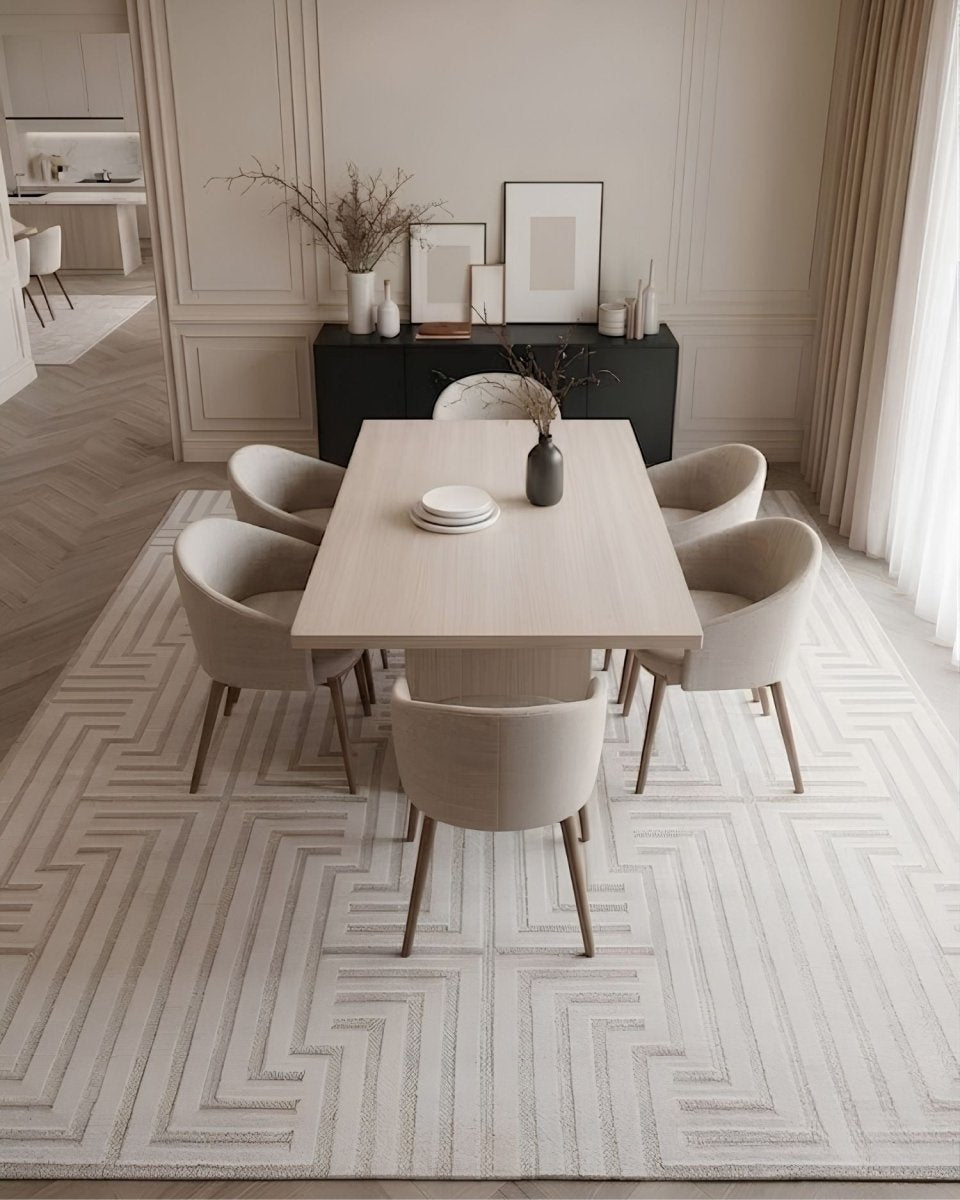 Roma 0025 Blanco Gris - Kodaz CarpetKodaz Carpet
