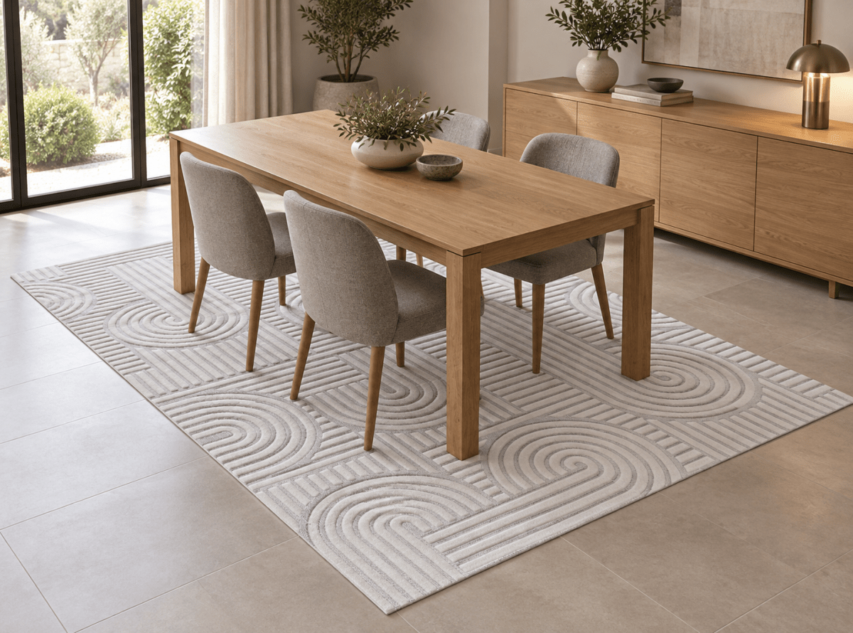 Roma 0026 Blanco Gris - Kodaz CarpetKodaz Carpet