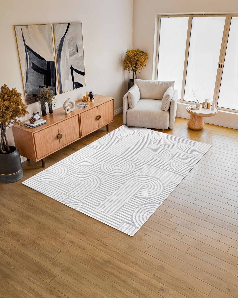 Roma 0026A Blanco Gris | Alfombra - Kodaz CarpetKodaz Carpet