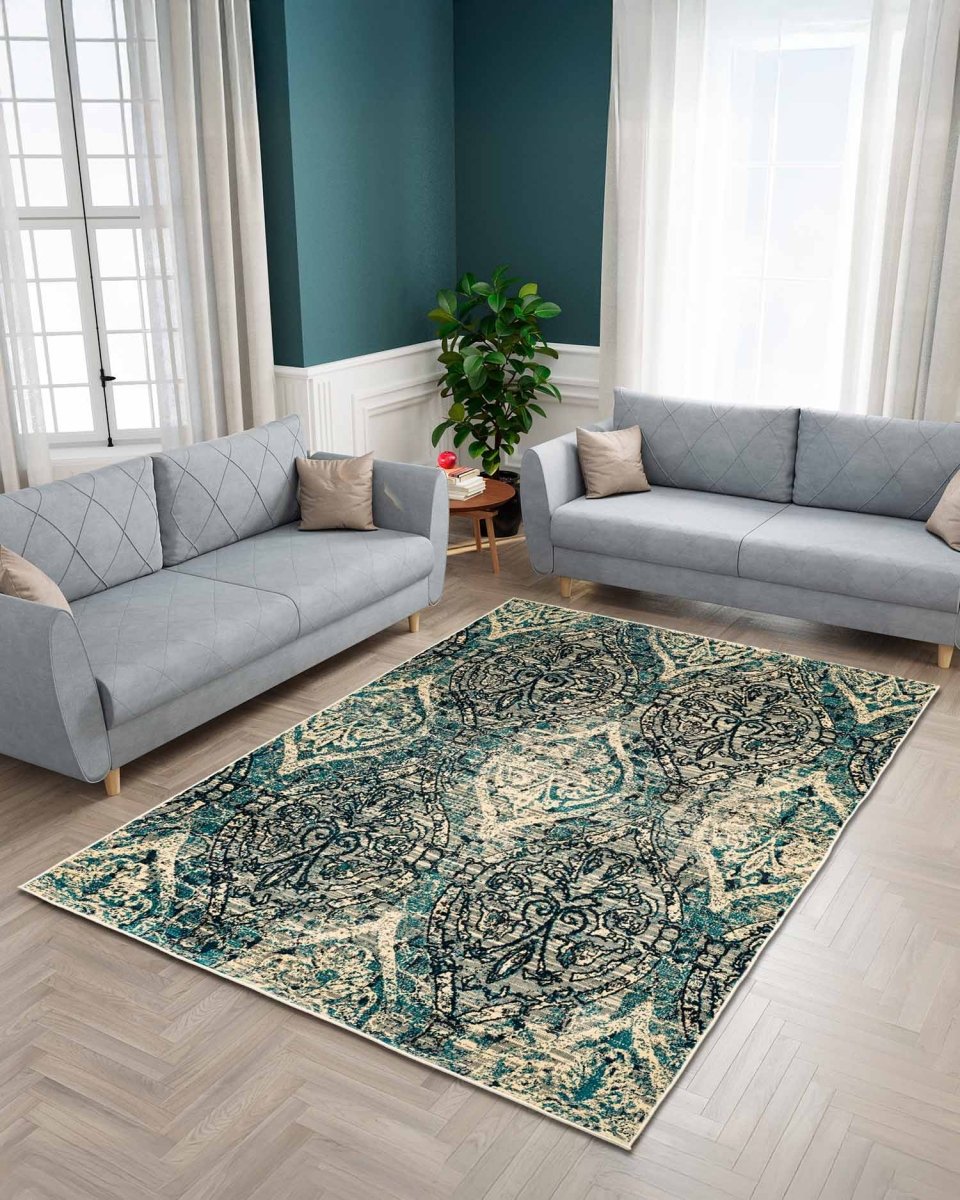 Vintage 014 Azul - Kodaz CarpetKodaz Carpet