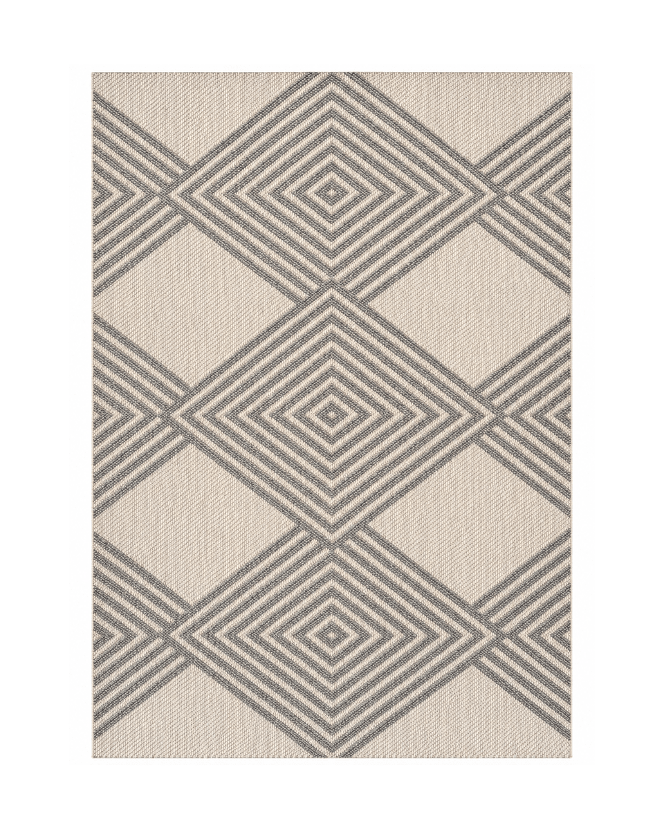Alfombra Athena 001 Blanco Gris - Kodaz CarpetKodaz Carpet