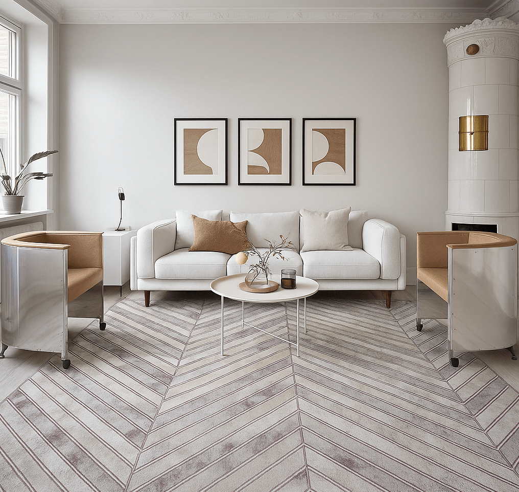 Arte 4313C Beige Lila | Alfombra Kodaz Carpet