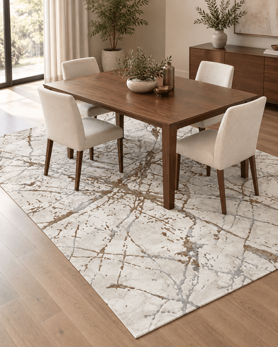 Arte 9018 Blanco Dorado - Kodaz CarpetKodaz Carpet