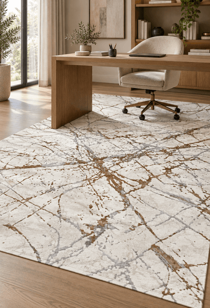 Arte 9018 Blanco Dorado - Kodaz CarpetKodaz Carpet