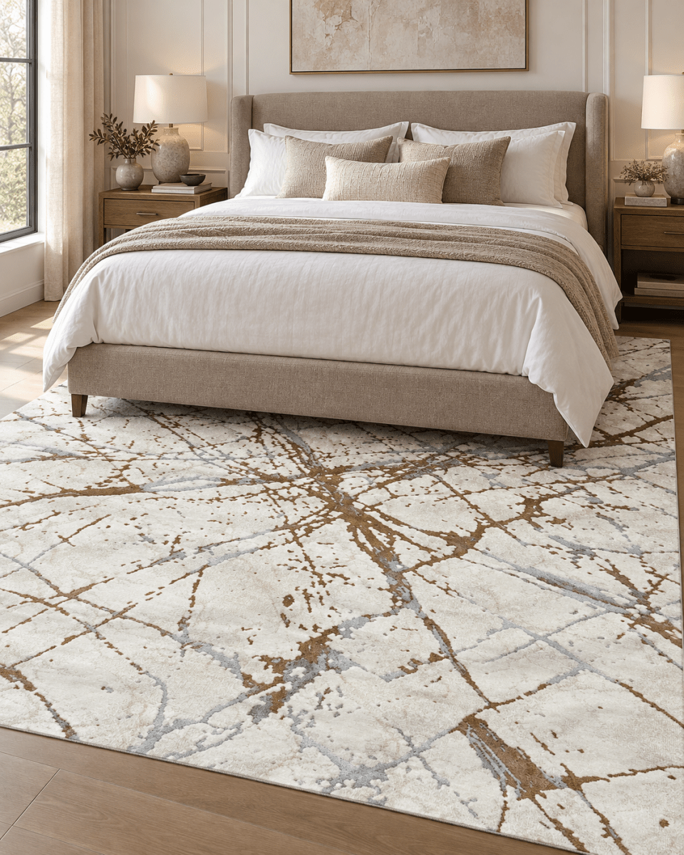 Arte 9018 Blanco Dorado - Kodaz CarpetKodaz Carpet