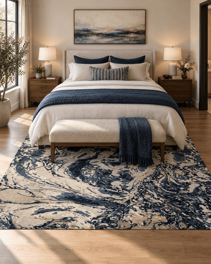 Carmel 30200 Azul Crema | Alfombra - Kodaz CarpetKodaz Carpet
