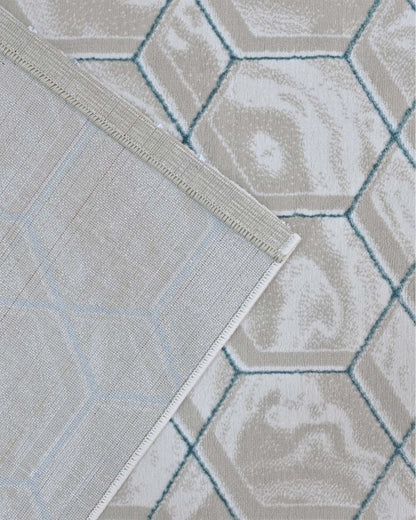 Delta 545A Beige Azul | Alfombra Kodaz Carpet