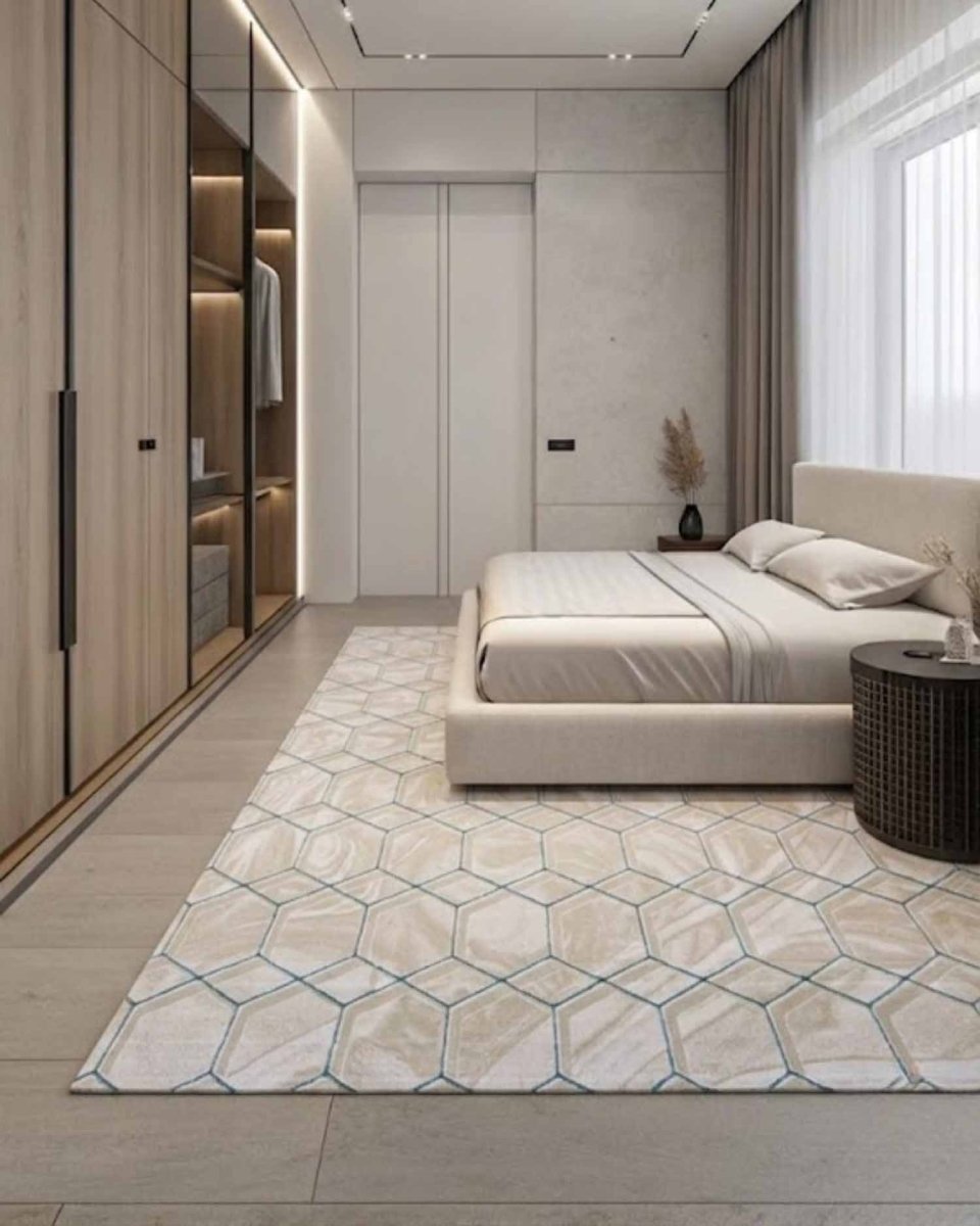 Delta 545A Beige Azul | Alfombra - Kodaz CarpetKodaz Carpet