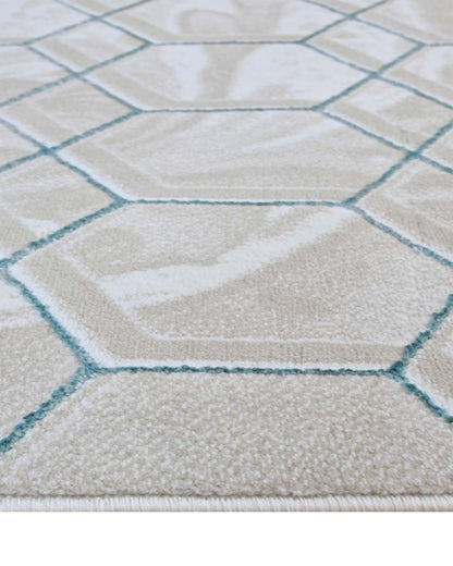 Delta 545A Beige Azul | Alfombra Kodaz Carpet