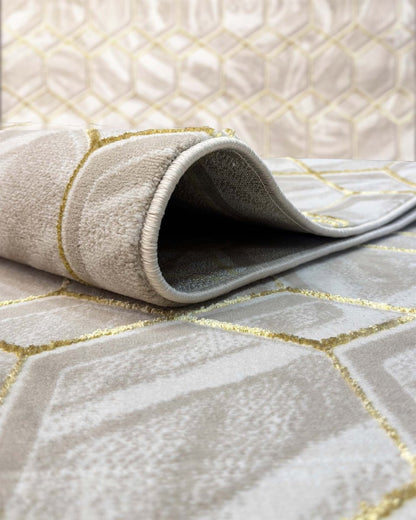 Alfombra Delta 545A Beige Dorado Kodaz Carpet