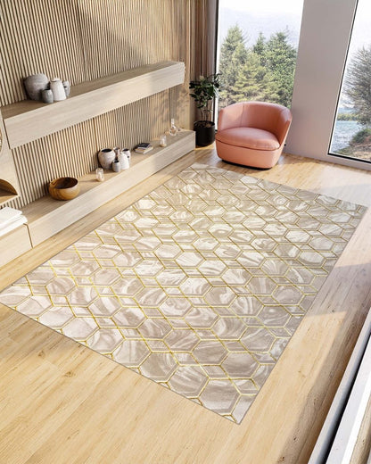 Alfombra Delta 545A Beige Dorado Kodaz Carpet