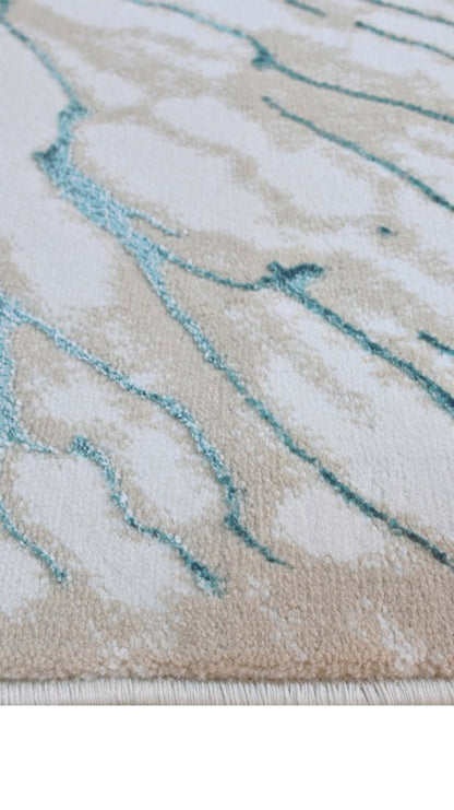 Delta 550A Beige Azul | Alfombra Kodaz Carpet