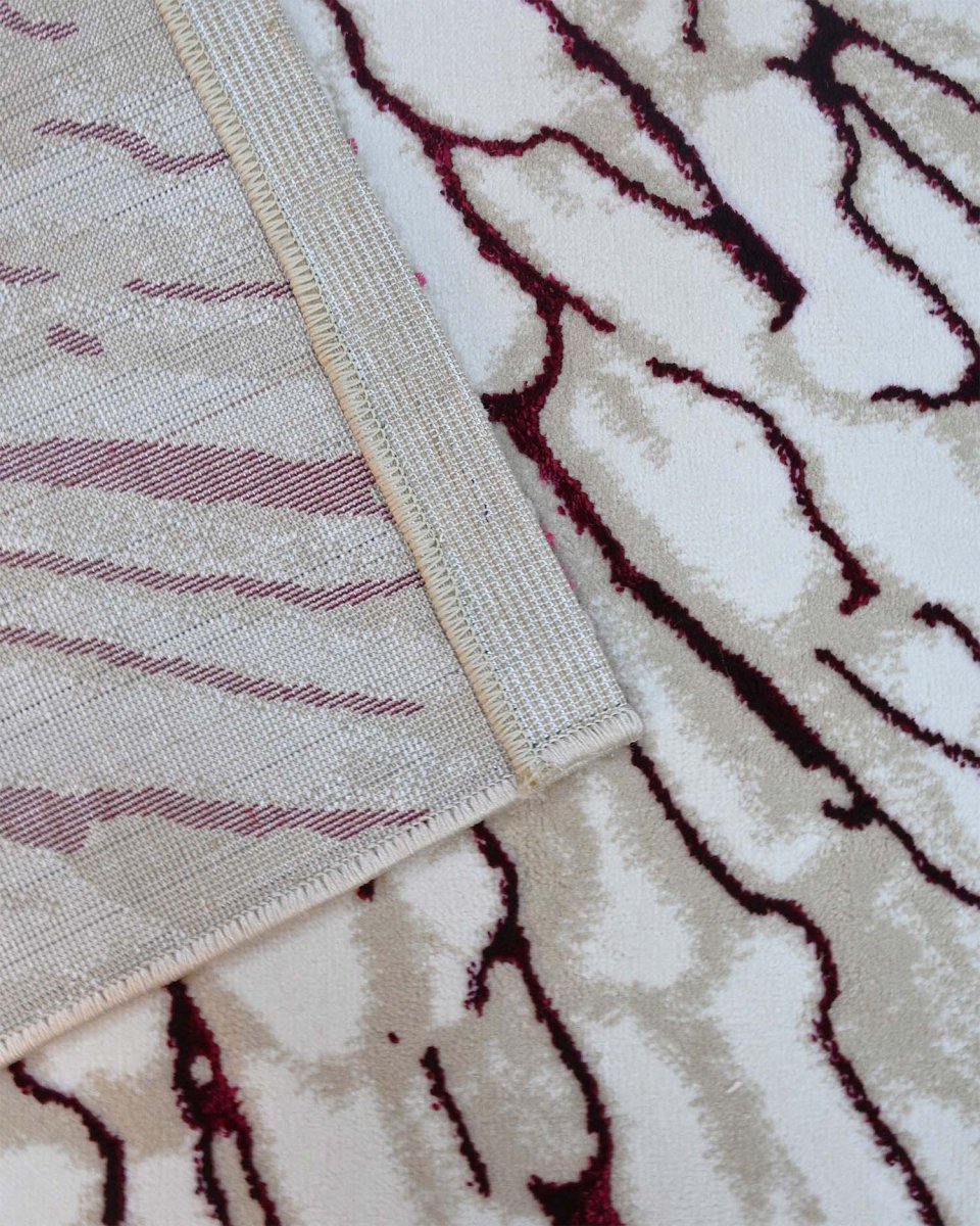 Delta 550A Beige Rojo | Alfombra Kodaz Carpet