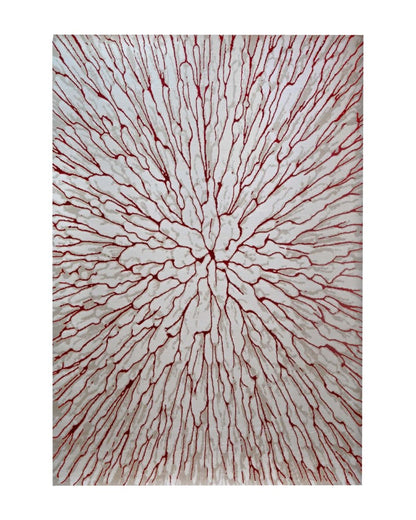 Delta 550A Beige Rojo | Alfombra Kodaz Carpet