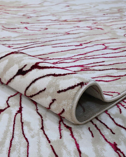 Delta 550A Beige Rojo | Alfombra Kodaz Carpet