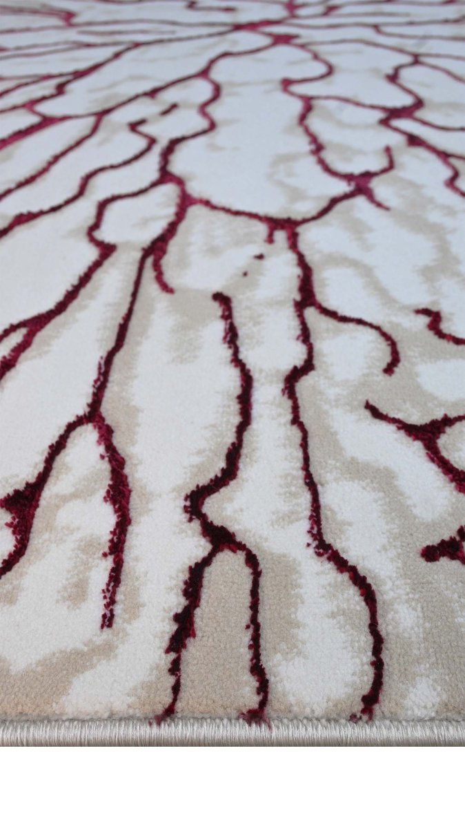 Delta 550A Beige Rojo | Alfombra Kodaz Carpet