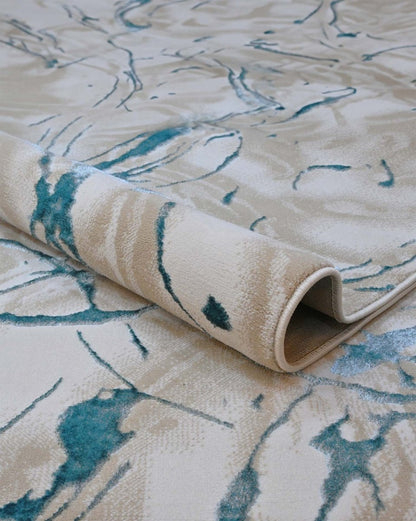 Delta 554A Beige Azul | Alfombra Kodaz Carpet